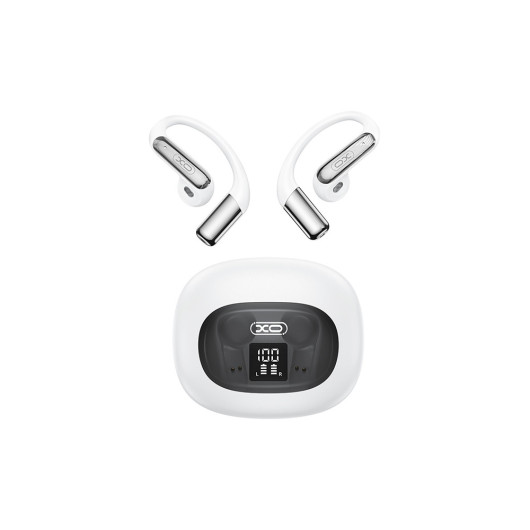 XO G49 WHITE COLORBluetooth Handsfree Earbuds with Charging Case and LED Display in white color