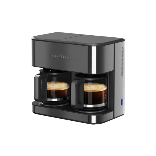 PROFI COOK PC-KAD 1308Double coffee machine, dark inox