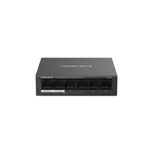 MERCUSYS MS106LP6-Port 10/100Mbps Desktop Switch with 4-Port PoE+