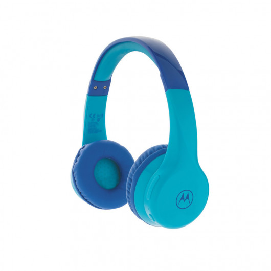 Motorola Moto JR300 BL Μπλε ασύρματα on ear Bluetooth παιδικά ακουστικά με splitter