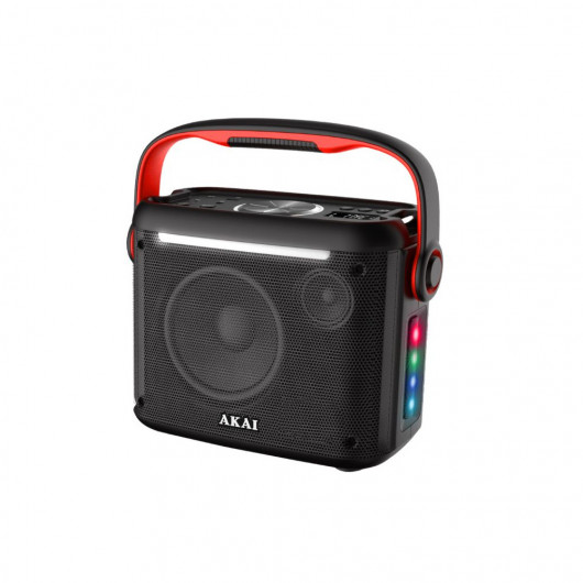 Akai ABTS-K5 Φορητό ηχείο Bluetooth με TWS, LED, USB, SD, AUX, FM με ασ. μικρόφωνο και τηλεχειριστήριο – 30W