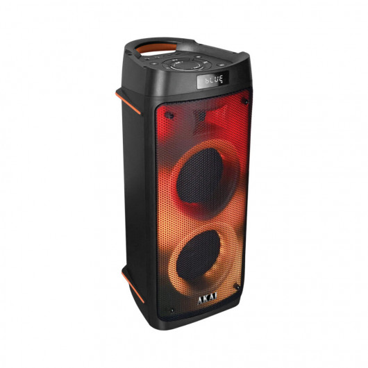Akai Party Box 810 Φορητό Bluetooth party speaker με LED, TWS για σύνδεση με δεύτερο και υποδοχή για μικρόφωνο και όργανο – 50 W RMS