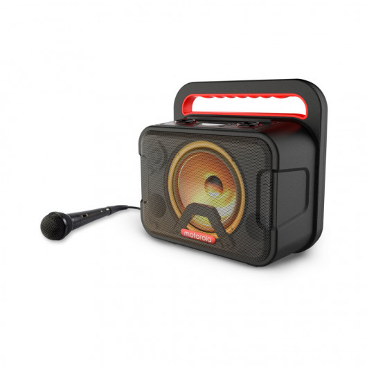 Motorola Rokr 810 Φορητό αδιάβροχο Bluetooth 5.0 karaoke party speaker με LED, TWS για σύνδεση με δεύτερο, μικρόφωνο – 40 W RMS