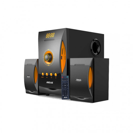 Akai SS032A-3515 Ηχοσύστημα 2.1 με Bluetooth, USB, SD, Aux-In και ραδιόφωνο – 38 W
