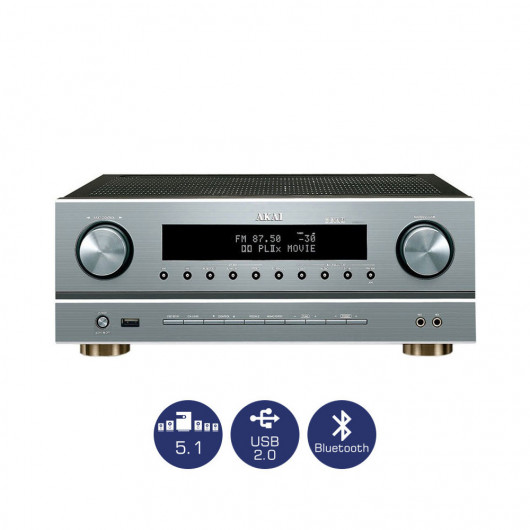 Akai AS005RA-750BT Ραδιοενισχυτής 5.1 karaoke με Bluetooth και USB