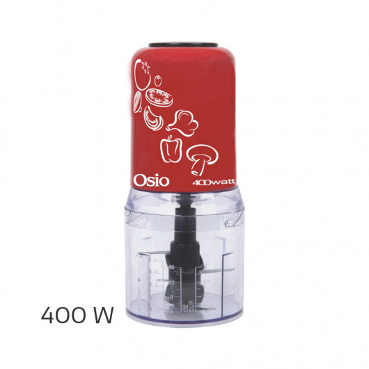 Osio OMC-2312R Κόκκινος Πολυκόφτης με 2 σετ λεπίδων 400 W