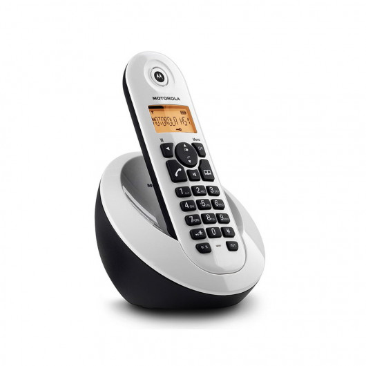 Motorola C601W Λευκό (Ελληνικό Μενού) Ασύρματο τηλέφωνο με ανοιχτή ακρόαση