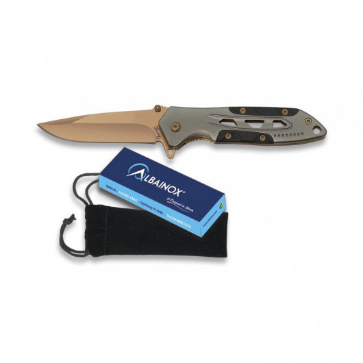 ΣΟΥΓΙΑΣ ALBAINOX, G10 handle pocket knife. Blade 7.50 cm, 18141-A